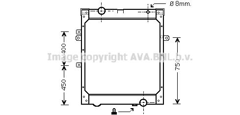 AVA QUALITY COOLING Радиатор, охлаждение двигателя MNA2004